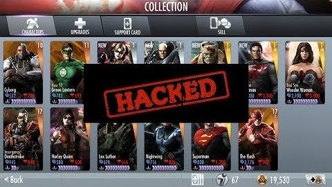 How to hack injustice 35,000,000 power credits all characters level 50 elite VII