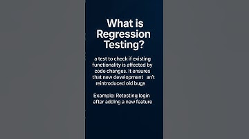 What is Regression Testing? | QA Basics #shorts