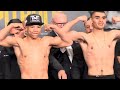 MAYWEATHER PROTEGE Curmel Moton FIRED UP WEIGH-IN vs Anthony Cuba