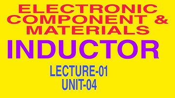 ELECTRONIC COMPONENT AND MATERIALS||INDUCTOR||TYPES OF INDUCTOR||LECTURE-01||UNIT-04