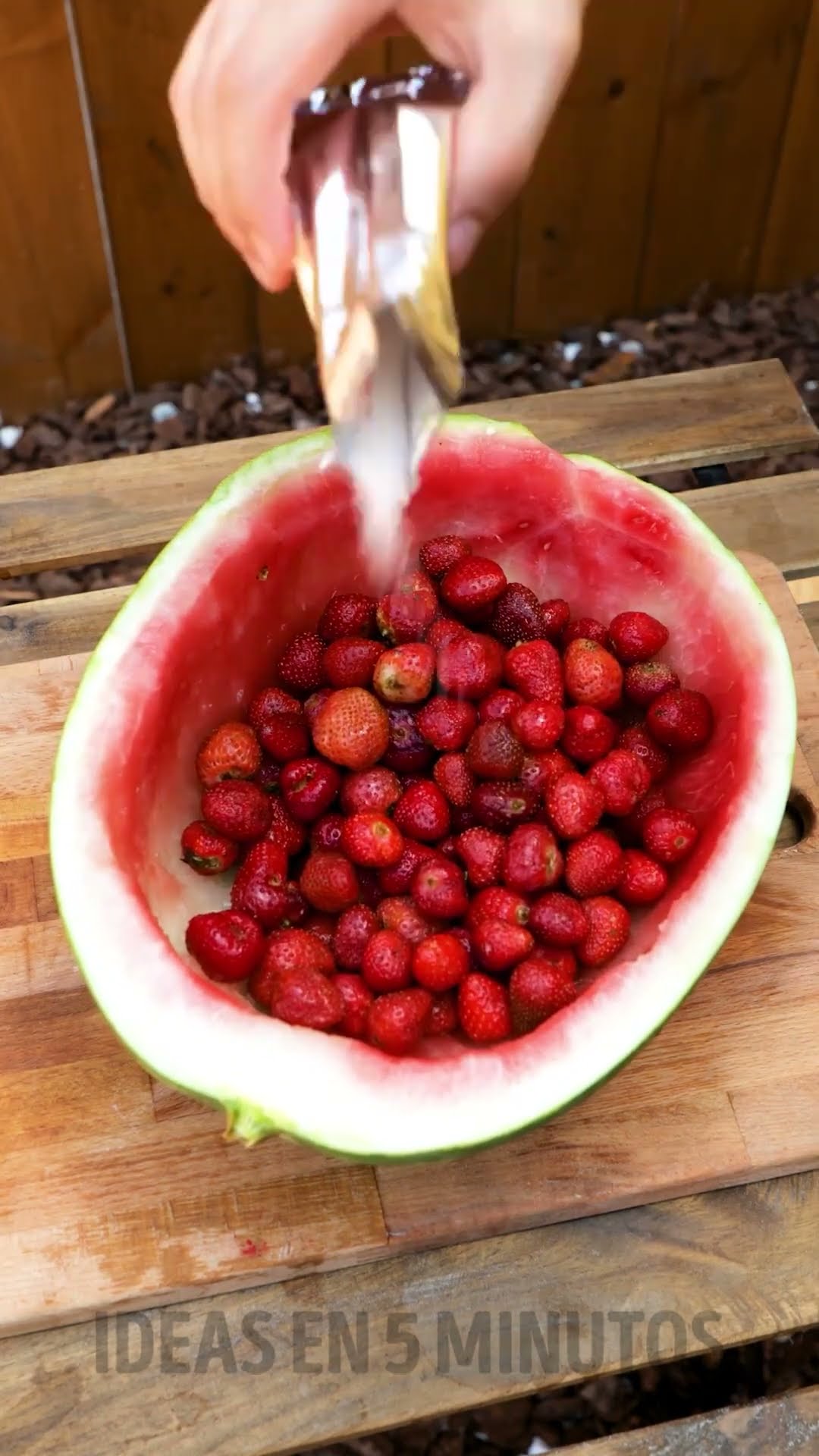 Receta de sandía con gelatina ?