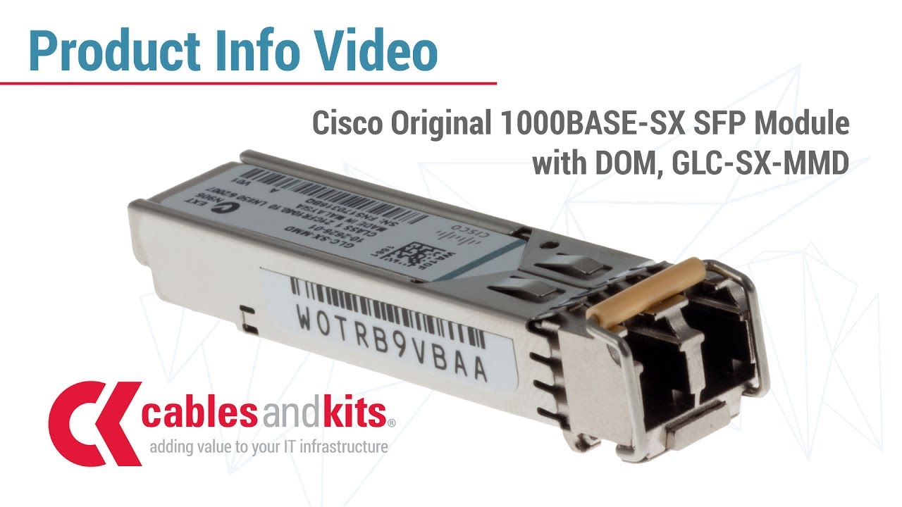 Product info: Cisco Original SFP Module, GLC-SX-MMD with DOM