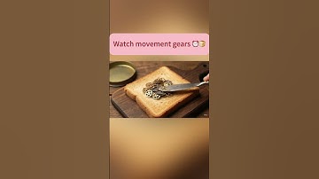Spread the gears of the watch movement on the toast🍞#satisfying #asmr #ai #viral