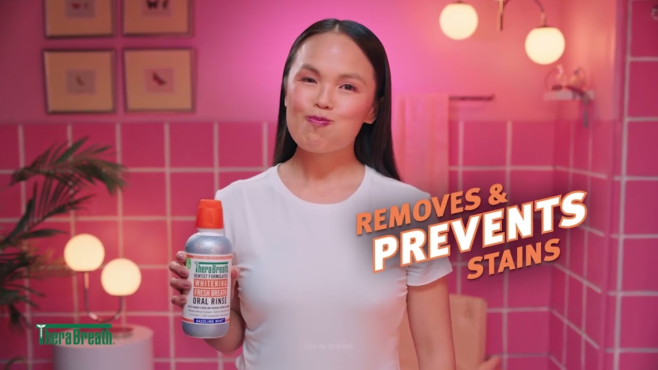 TheraBreath Whitening Fresh Breath Oral Rinse It's Swishy Time! 08s