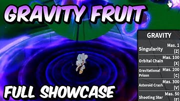NEW Gravity Fruit FULL SHOWCASE! | Blox Fruits Gravity Fruit Full Showcase & Review