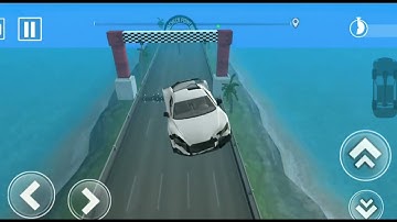 DEADLY RACE #3 Speed white Car Bumps Challenge 3d Gameplay Android