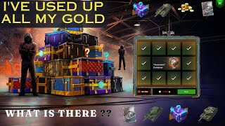 I've used up all my gold !! .. Awesome Containers..World of Tanks Blitz 💥