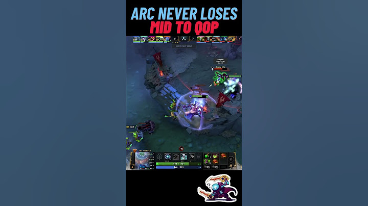 Arc never loses mid to QOP | Arc Warden adventures #arcwarden  #dota2  #dota2highlights