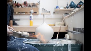 Throwing A Bottle Form With Flared Neck - Matt Horne Pottery