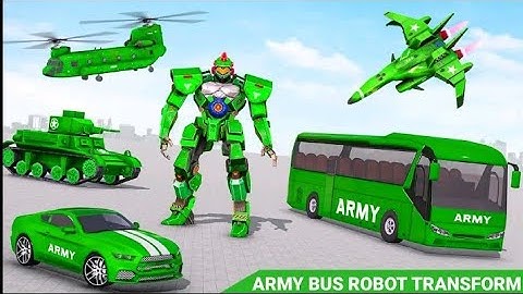 Long Army Bus Robot Transformation | Android Gameplay | Chari Games