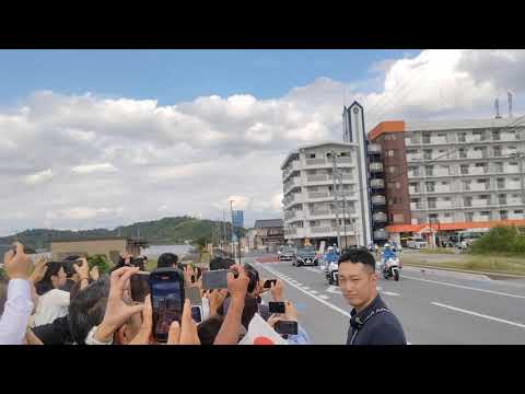 《警衛車列》天皇皇后両陛下@滋賀国体開会式