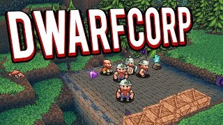 VILLAGE MANAGEMENT GAME! BUILDING A DWARF COLONY! DWARFCORP GAMEPLAY LETS PLAY