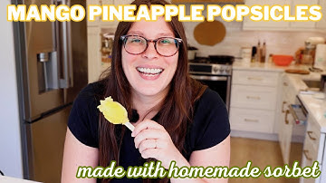 Mango Pineapple Popsicles with the Nama J2 Sorbet Attachment