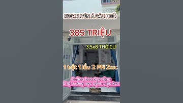 KDC HÓC MÔN 385 TRIỆU 56m2 đường ô tô đẹp lầu 2 phòng ngủ 2wc gần chợ gần kcn bệnh viện trường học