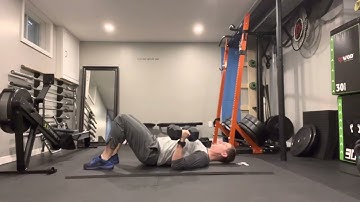 Deadbug Dumbbell Press