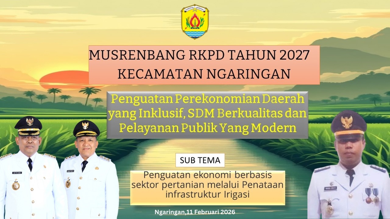 🔴LIVE STREAMING MUSRENBANG RKPD 2027 KECAMATAN NGARINGAN