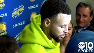 Warriors vs Rockets: Stephen Curry Game 2 Postgame | 2019 NBA Playoffs