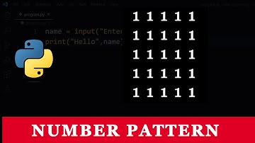 Python Program To Print Square Number Pattern | Pattern Program