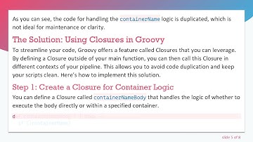 How to Dynamically Wrap Code in Jenkins with Groovy Script