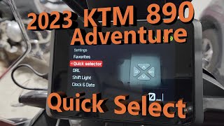 2023 KTM 890 Adventure Quick Selector