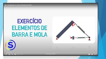 Exercício com elementos de barra e mola | Ansys Workbench | Elementos Finitos