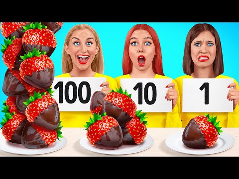 Видео: 100 Слоев еды Челлендж | Смешные челленджи от Mega DO Challenge