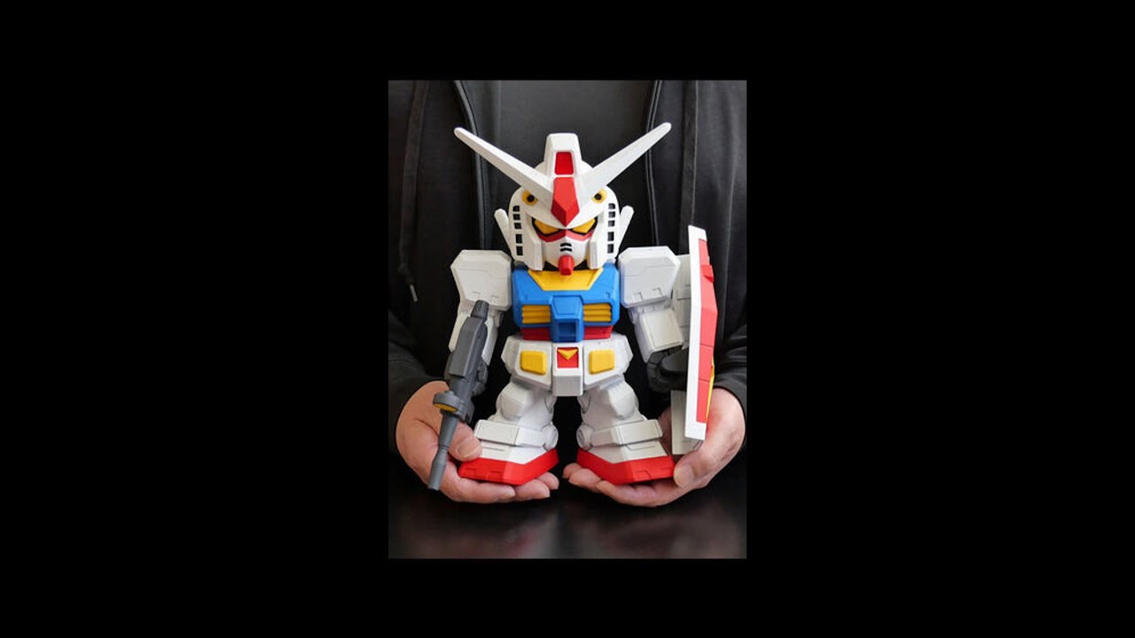 JUMBO SOFT VINYL SD RX-78-2 GUNDAM Figure - YouTube