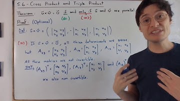 NYC - 5.6 - Cross Product Is Zero if and only if The Vectors are Parallel