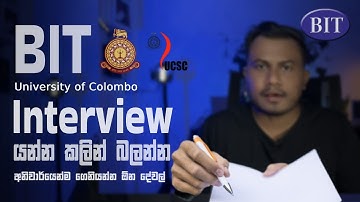 Colombo campus BIT how to face Interview