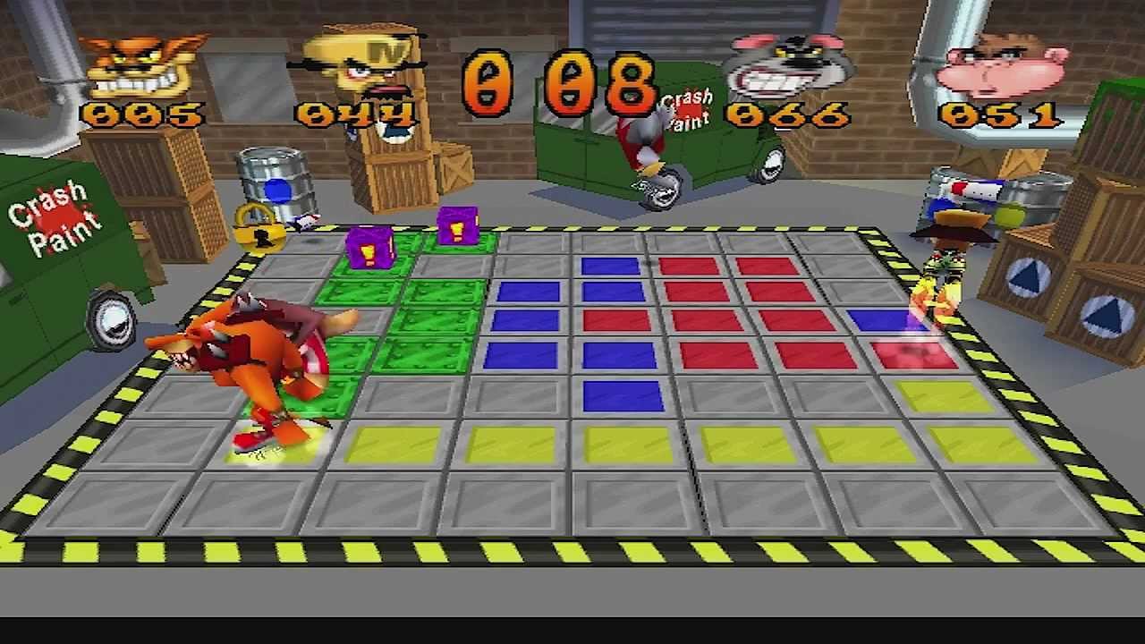 Crash Bash Walkthrough Part 17 HD 200% Warp Room 4 (Pogo Padlock)