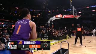 Devin Booker'ın 3 Sayı Yarışması'nda 28 puan alarak NBA rekoru kırdığı müthiş performans Resimi