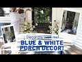 💙 BLUE & WHITE PORCH TRANSFORMATION💙 DECORATE WITH ME HYDRANGEA VICTORIAN 💙 HOBBY LOBBY SPRING DECOR