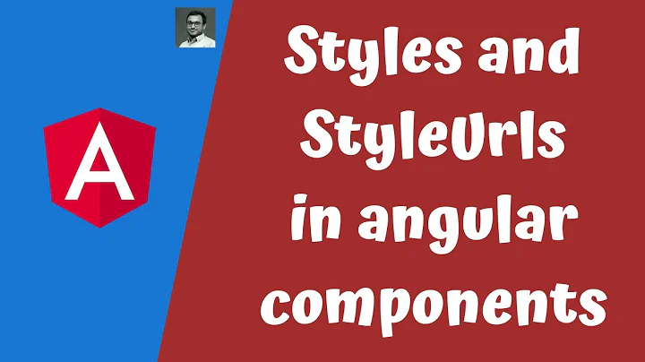 9. Working with styleUrls and styles option in the angular component for styling the HTML templates.