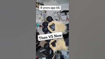 Then VS Now #fursuitmaker #fursuit #furry