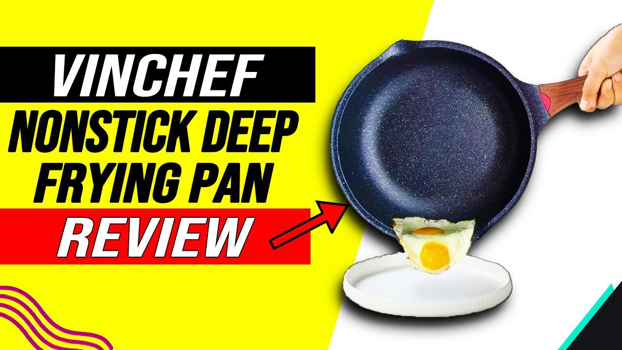 Vinchef Nonstick Deep Frying Pan Saute Pan with Lid Review | Watch This Before You Buy