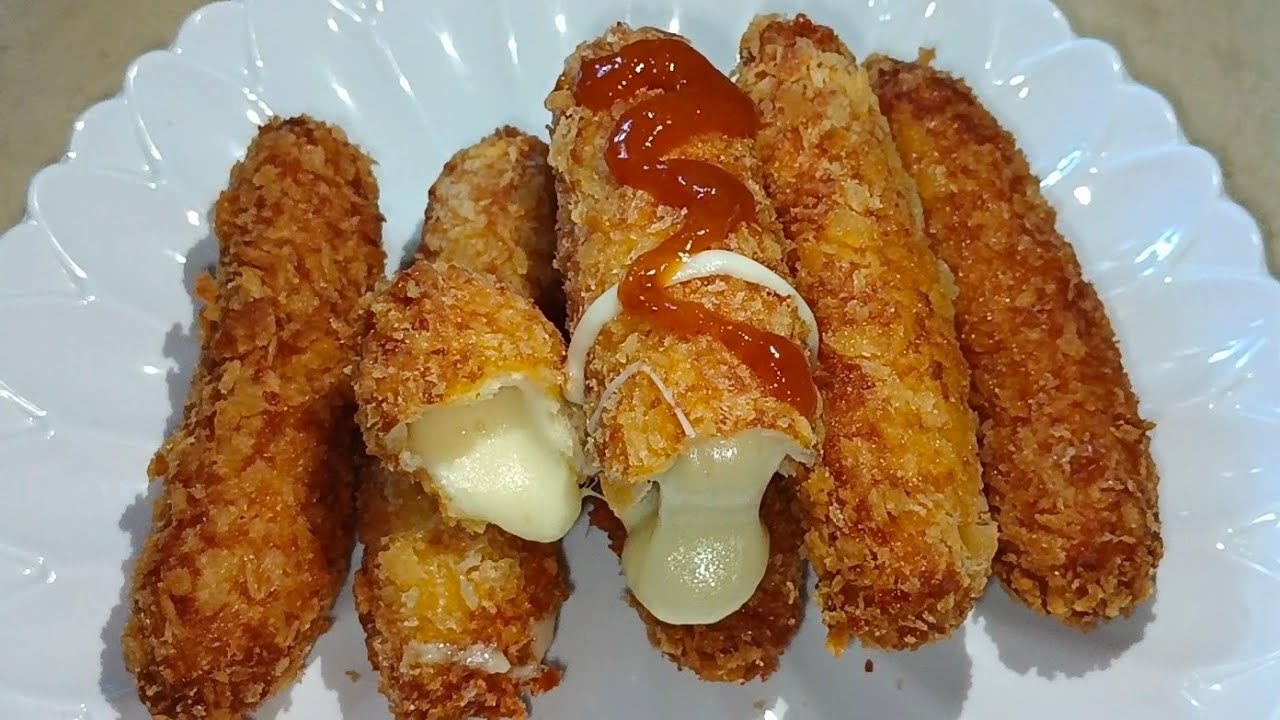 របៀបធ្វើឈីសបំពងហតដក /Cheese corn dogs recipe YouTube