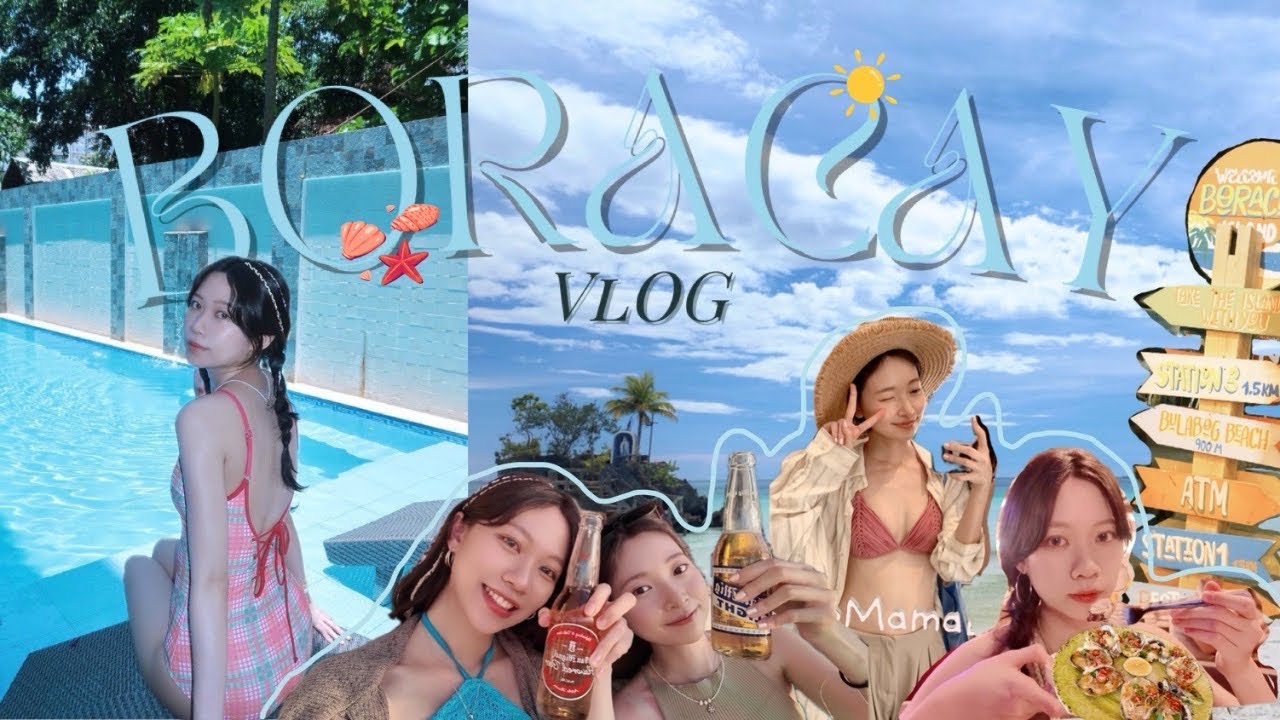Boracay Vlog🇵🇭 | 長灘島五天閨蜜自由行👯‍♀️之漂亮不狼狽Chill海島渡假🏝️/雙人拖曳傘🪂風帆看最美夕陽⛵️/長灘島必吃美食連發🥥🦑🦪