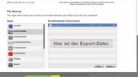 xCalendar -- Kalender von/in Exceldateien importieren/exportieren