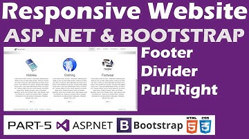 Responsive Website - ASP .NET & Bootstrap - Part 5 - Footer Design
