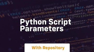 python script parameters