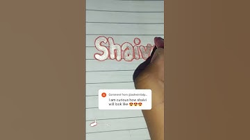 comment your name i am waiting #shaivi #thependream #calligraphy