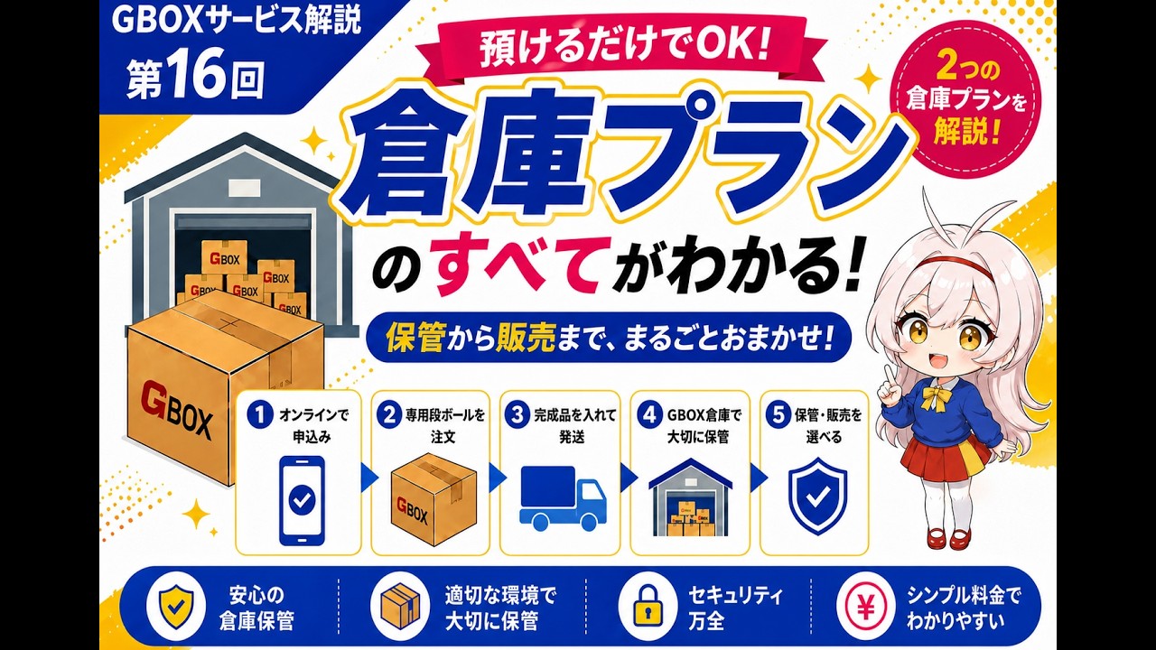 新サービス 倉庫プランを解説！保管だけの550円・ネット販売対応の