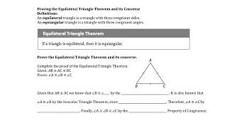 15.2 Isosceles and Equilateral Triangles
