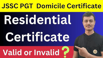 Jssc pgt documents required | निवासी प्रमाण पत्र कब का Valid होगा | @Studyboomboom
