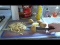 Making french fries: cooking slow to cook evenly through  HD