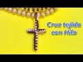 Cruz con hilo✝✨ Como hacer una cruz con hilo, cruz de hilo. Macrame. Nudos