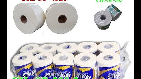 CIL-SP-A-C Automatic Maxi roll & toilet paper roll rewinding cutting packing machine production line