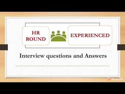 Experienced - Top HR round interview questions for experienced | HR interview question and answers