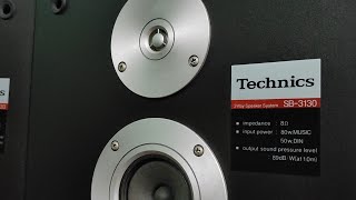 Technics SB-3130 Vintage Stand Mount 3-way Passive Speaker System