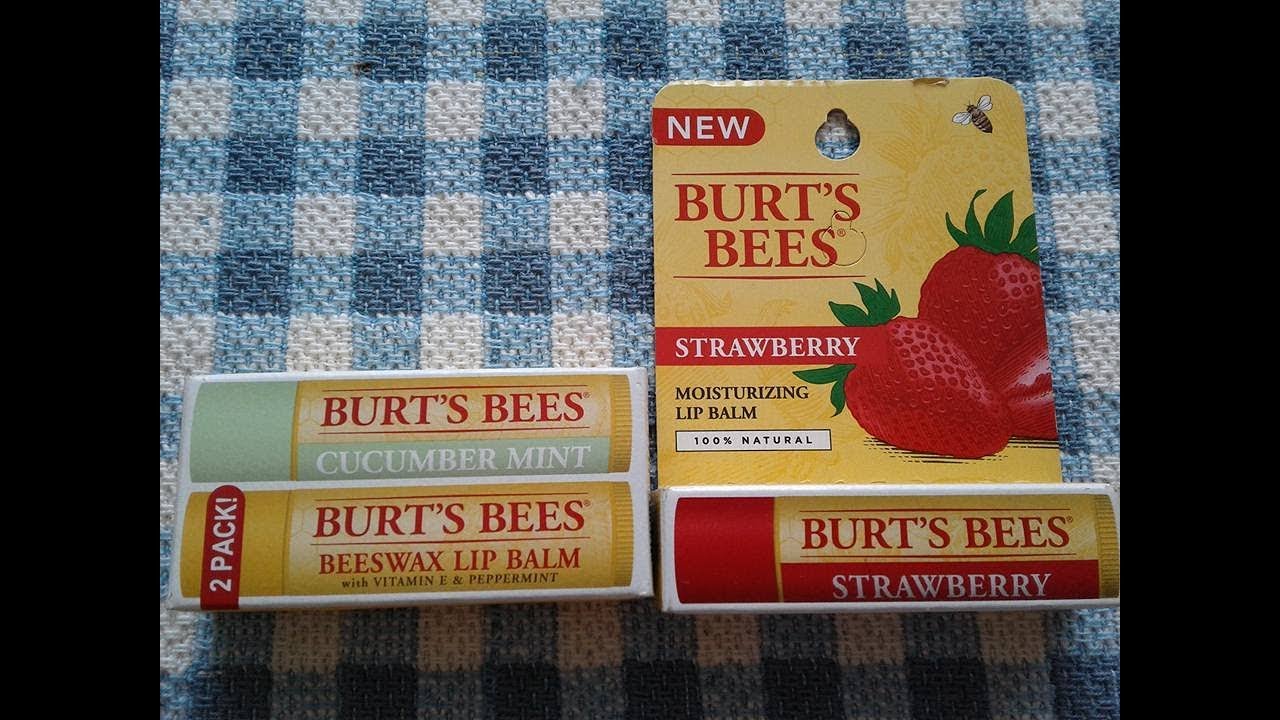 Burt s Bees Cucumber Mint And Strawberry Lip Balm First Impressions And burt-s-bees-cucumber-mint-and-strawberry-lip-balm-first-impressions-and
